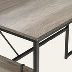 60 L Shaped Desk with Storage Cabinet Office Computer Desk