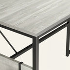 60 L Shaped Desk with Storage Cabinet Office Computer Desk