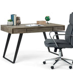 WYNDENHALL Mitchell Modern Industrial 54 inch Wide Desk