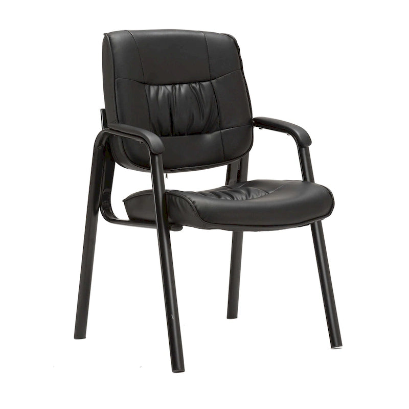 BTExpert Premium Leather Office Executive Waiting Room Guest/Reception Side Conference Chair