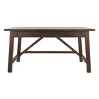 Baldridge Rustic Brown Home Office Large Leg Desk