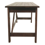 Baldridge Rustic Brown Home Office Large Leg Desk