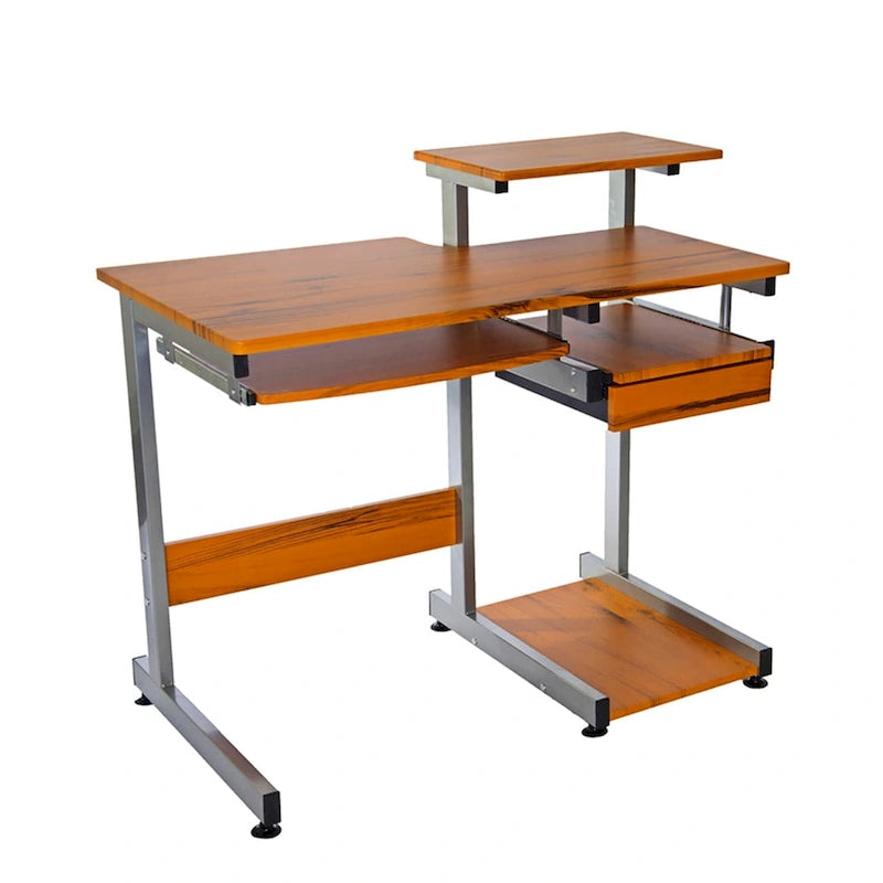 Computer Desk with Drawer and Pull Out Keyboard Panel
