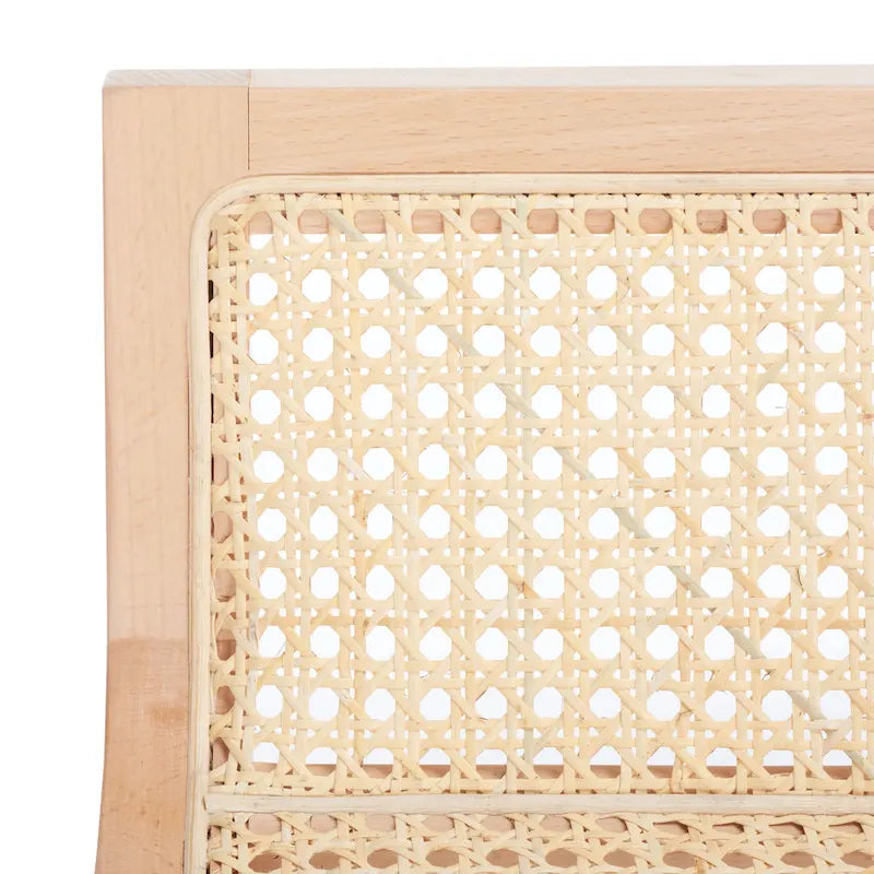 Natural Cane Low Back Counter Stool