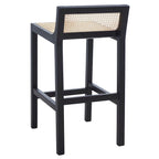 Natural Cane Low Back Counter Stool