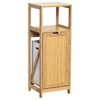Evideco Meuble à Linge Basculant Panier à Linge Armoire Bambou Marron