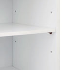 Teamson Home Tyler Modern Wooden Floor Storage Cabinet, Walnut and White
