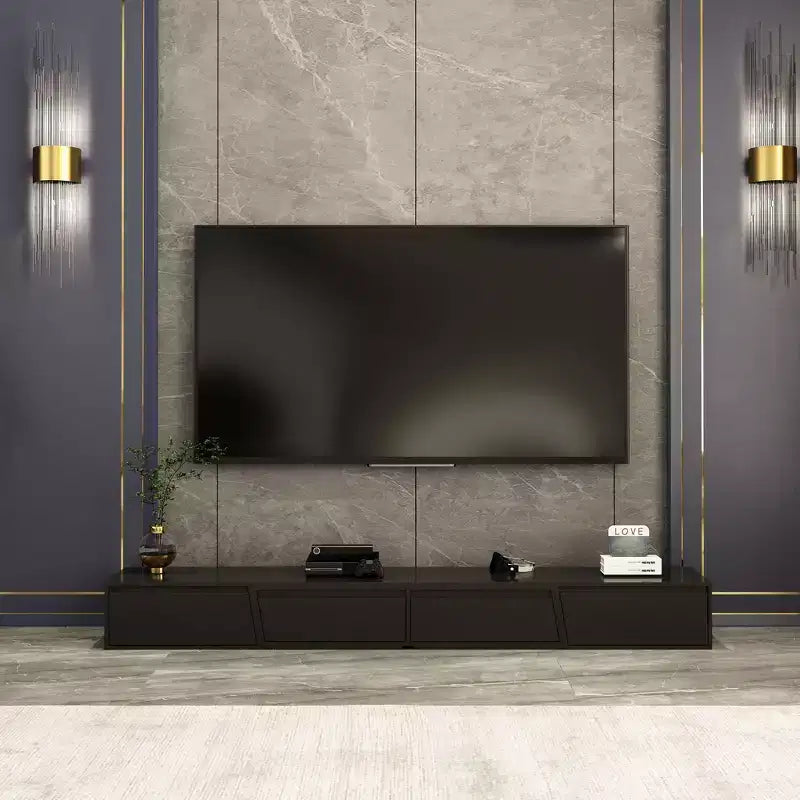 Famapy Extendable Entertainment Center With 4 Storage Drawers