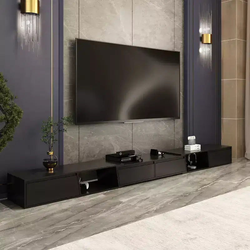 Meuble TV extensible Famapy avec 4 tiroirs de rangement