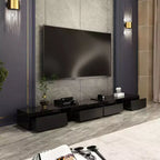Meuble TV extensible Famapy avec 4 tiroirs de rangement