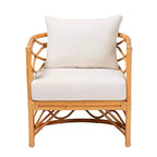 Fauteuil en rotin miel clair bali & pari Acelynn Bohemian
