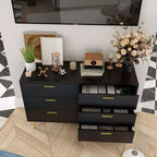 Commode moderne Famapy avec 6 tiroirs, unité de rangement élégante, pour la chambre et le salon