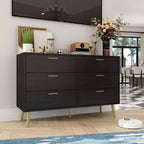 Commode moderne Famapy avec 6 tiroirs, unité de rangement élégante, pour la chambre et le salon