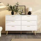 Commode moderne Famapy avec 6 tiroirs, unité de rangement élégante, pour la chambre et le salon