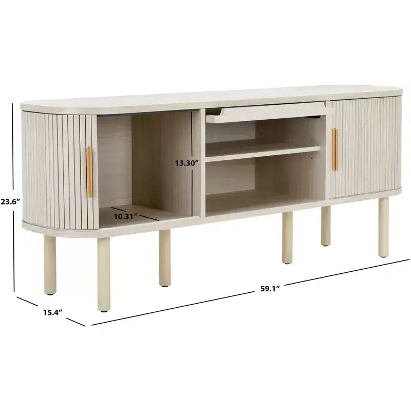 Meuble TV Tealla 2 Tambour & 1 Verre - MED9635 - Safavieh