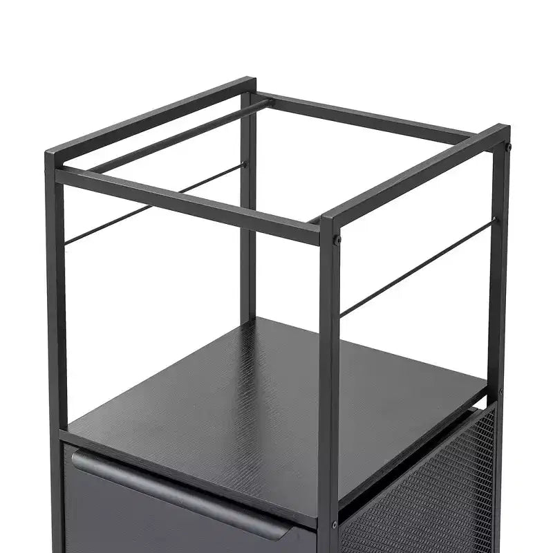Meuble de classement VECELO avec 1 tiroir, meuble de bureau mobile roulant avec rangement ouvert compatible A4, cadre en métal
