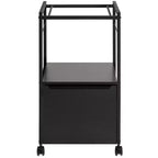 Meuble de classement VECELO avec 1 tiroir, meuble de bureau mobile roulant avec rangement ouvert compatible A4, cadre en métal