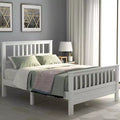 Queen Size Bed Frame, Wooden Platform Bed with Under Bed Storage, Twin Bed Frames with Headboard and Footboard, No Box Spring Needed
