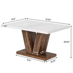Table à manger de ferme en bois Lantine de 120 cm