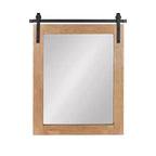 Miroir mural décoratif encadré Samuels Rustic Brown/Black - Kate & Laurel All Things Decor
