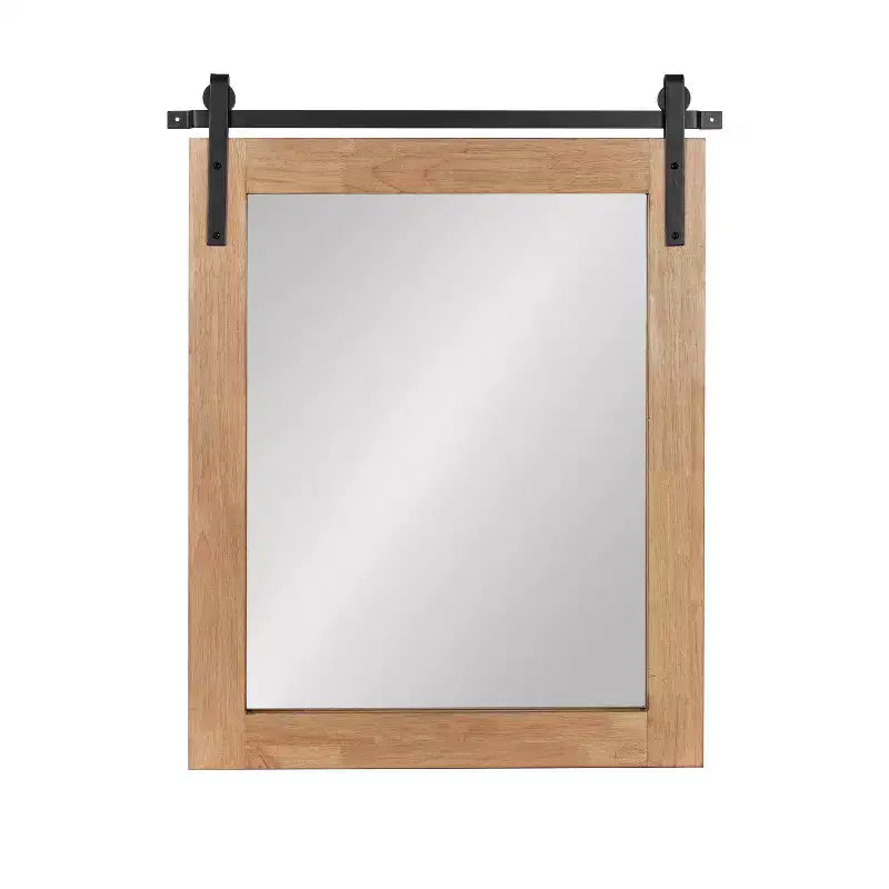Miroir mural décoratif encadré Samuels Rustic Brown/Black - Kate & Laurel All Things Decor
