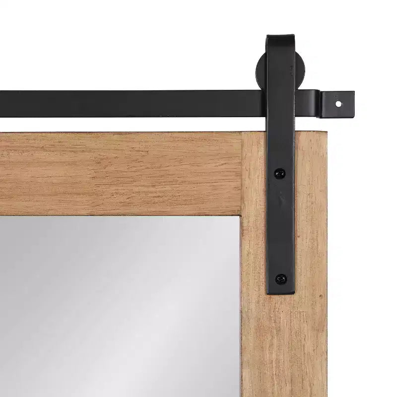 Miroir mural décoratif encadré Samuels Rustic Brown/Black - Kate & Laurel All Things Decor