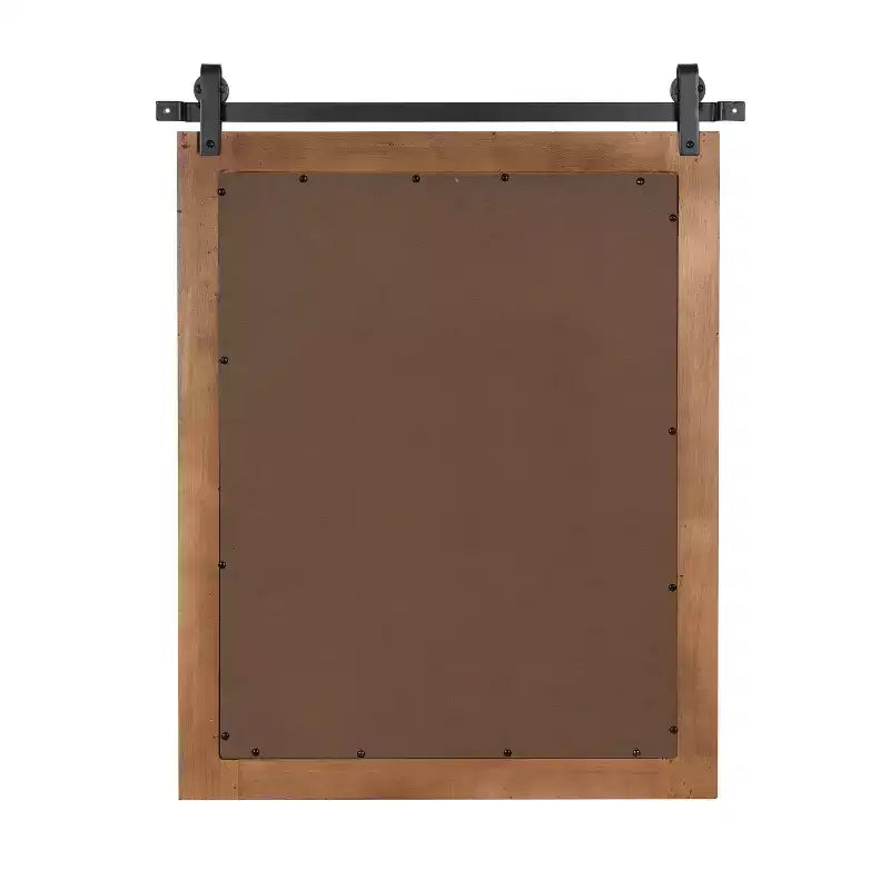 Miroir mural décoratif encadré Samuels Rustic Brown/Black - Kate & Laurel All Things Decor