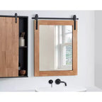 Miroir mural décoratif encadré Samuels Rustic Brown/Black - Kate & Laurel All Things Decor