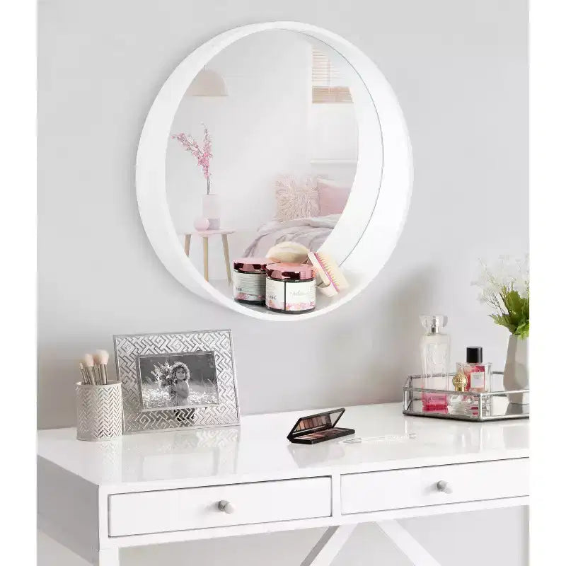 Miroir mural rond 24 Wheeler - Kate & Laurel All Things Decor