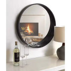 Miroir mural rond 24 Wheeler - Kate & Laurel All Things Decor