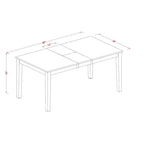 Ensemble de salle à manger East West Furniture comprenant une table de cuisine rectangulaire et des chaises de salle à manger avec un banc (options de couleur de finition)