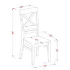 Ensemble de salle à manger East West Furniture comprenant une table de cuisine rectangulaire et des chaises de salle à manger avec un banc (options de couleur de finition)