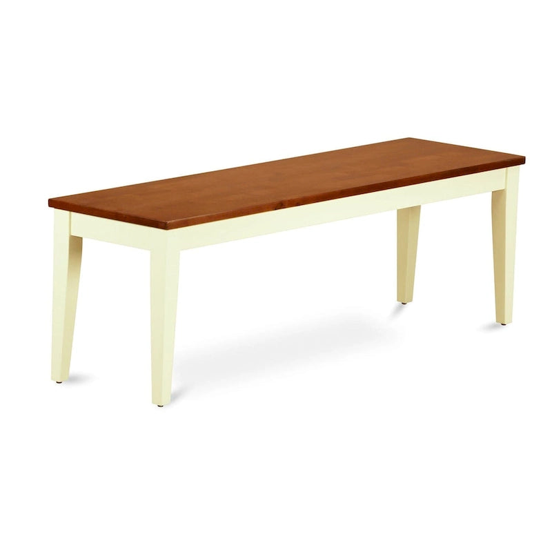 Ensemble de salle à manger East West Furniture comprenant une table de cuisine rectangulaire et des chaises de salle à manger avec un banc (options de couleur de finition)