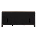 Modern Farmhouse Dusty Charcoal Distressed 66 Inch Entertainment Console
