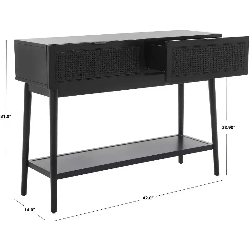 Console en rotin Baisley à 2 tiroirs - CNS5000 - Safavieh