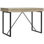 Bureau 3 tiroirs Hilton - DSK2206 - Marron rustique/Noir - Safavieh