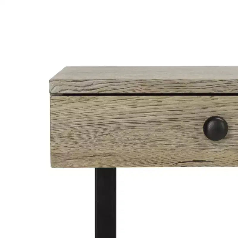 Bureau 3 tiroirs Hilton - DSK2206 - Marron rustique/Noir - Safavieh