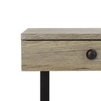 Bureau 3 tiroirs Hilton - DSK2206 - Marron rustique/Noir - Safavieh