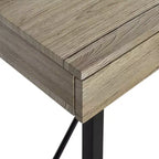 Bureau 3 tiroirs Hilton - DSK2206 - Marron rustique/Noir - Safavieh