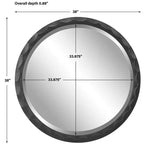 Miroir rond Uttermost à bord festonné