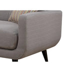 Crystal Mid-Century Modern Grey Sofa