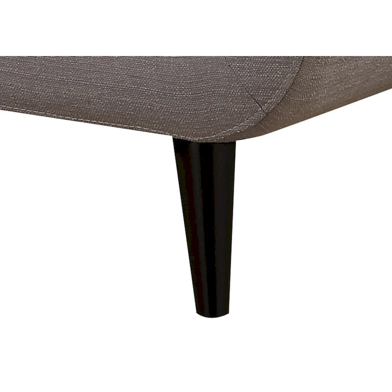 Crystal Mid-Century Modern Grey Sofa