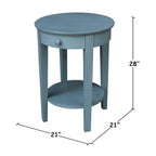 Solid Parawood Philips Accent Table