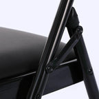 Elegant Foldable Iron & PVC Chairs for Convention & Exhibition 4 or 6 Pack Folding Chair