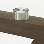 Table à manger Sheeba ronde du milieu du siècle avec base en noyer par iNSPIRE Q Modern