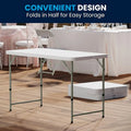 Plastic Height Adjustable Folding Table