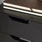 HOMCOM Meuble de Rangement à 3 Tiroirs sur Roulettes, Support d'Imprimante, Meuble de Classement Vertical