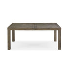 Table de salle à manger extensible de 183 à 226 cm en bois d'acacia, motif chevrons, gris