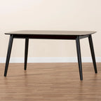 Table de salle à manger Flora en bois finition Mid-Century Modern