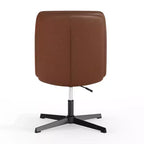 Chaise de bureau pivotante sans accoudoirs Merrick Lane, dossier mi-hauteur réglable – Dossier et assise rembourrés, cadre robuste